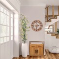 Bufet inferior Creaciones Meng, 66x36x75 cm, lemn de brad/fier, natural/auriu