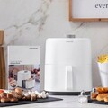 Friteuza cu aer fara ulei InnovaGoods, Fryinn Lite 2000, 25 x 25.5 x 21.5 cm, 2 L, 1200W, alb