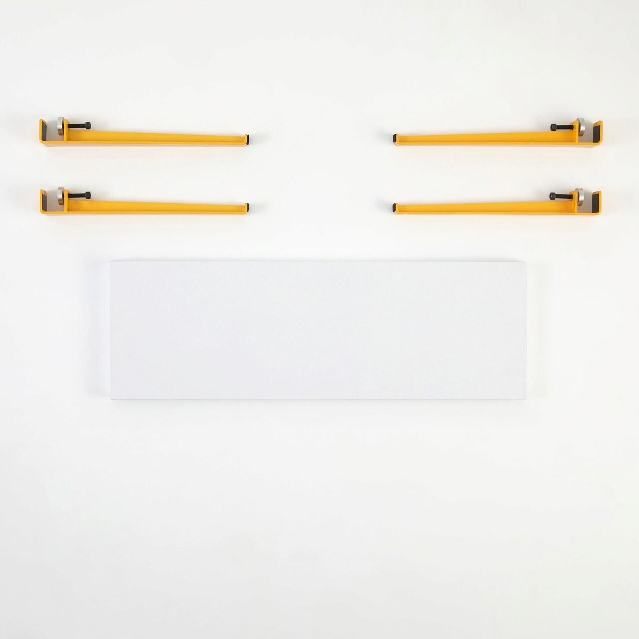 Banca, Logg, Khalkeus , 90x45x30 cm, Alb / Galben - 2 | YEO