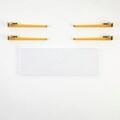 Banca, Logg, Khalkeus , 90x45x30 cm, Alb / Galben