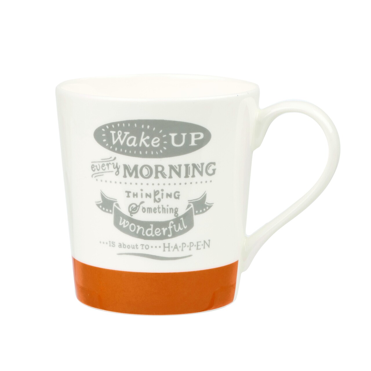 Cana In Cutie Cadou, Wake Up, Churchill, Portelan Fine Bone China, 300 Ml