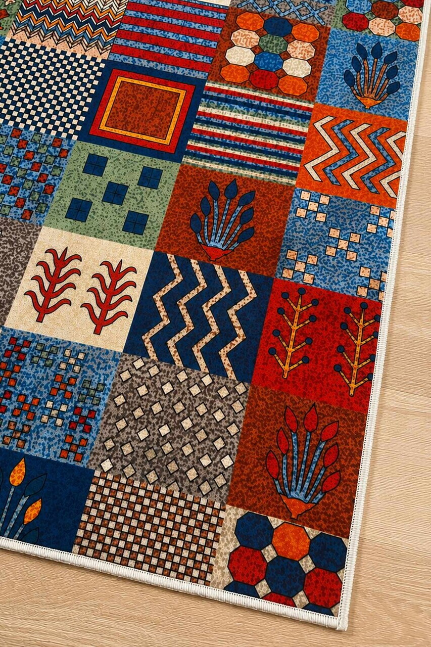 Covor, Tebul, 100x300 cm, Multicolor — imaginea 4