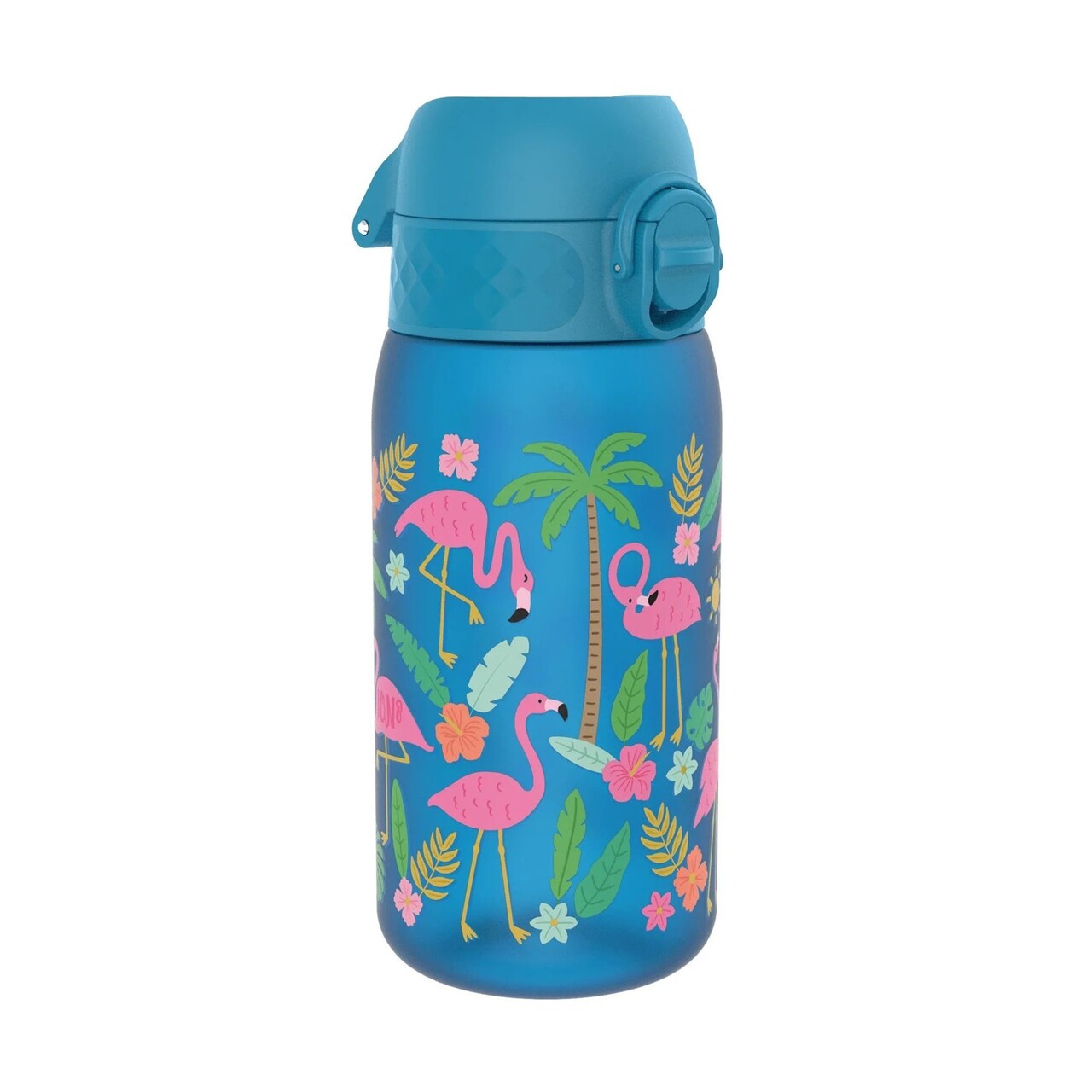 Sticla apa pentru copii, recyclon, 350ml, Flamingos - Ion8