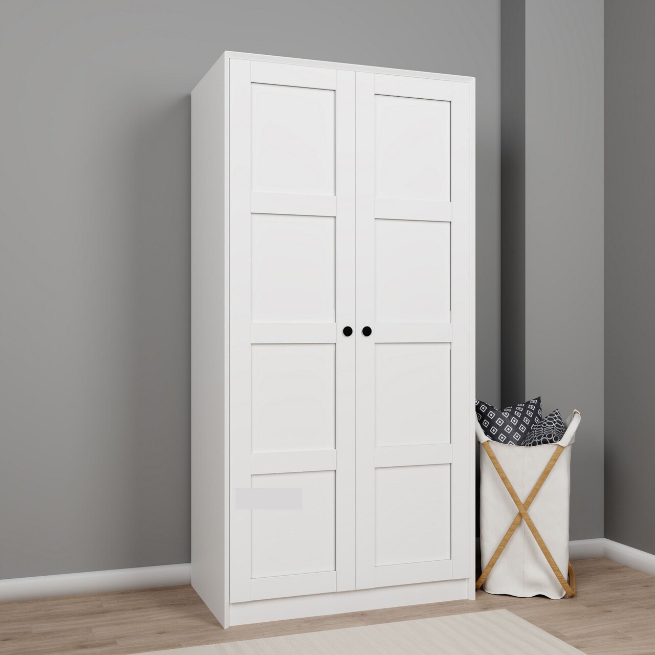 Dulap multifunctional, Miwood, Lucas 1600-80, Alb - 1 | YEO