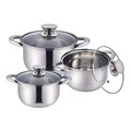 Set de gatit 6 piese Muhler, MR-1620S, inox, 16/18/20 cm