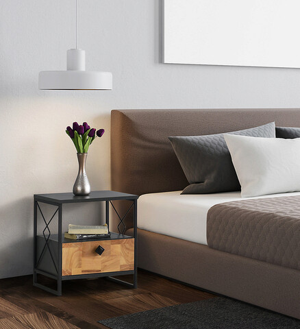 Noptiera, Kalune Design, Altunizade, 45x50x41 cm, Antracit 45x50x41 imagine 2022