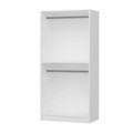 Dulap pentru haine, Minerva, Kale Chain Mirror White, 90x190x52 cm, PAL, Alb