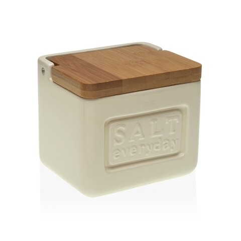 Recipient pentru sare Salt Everyday, Versa, 11.5 x 9.5 x 10.5 cm, ceramica