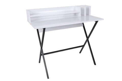 Birou, mod design, steyr, 100x50x89 cm, alb negru