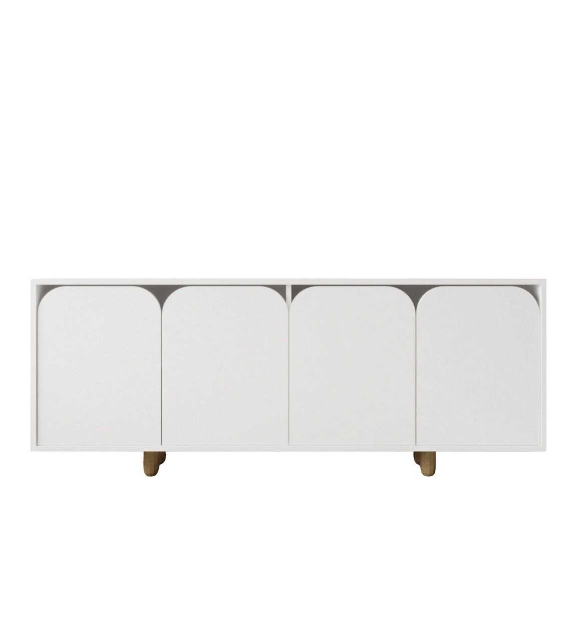 Consola, Hanah Home, Lazio Bohem 180, 180x75x45 cm, PAL, Alb - imagine 3