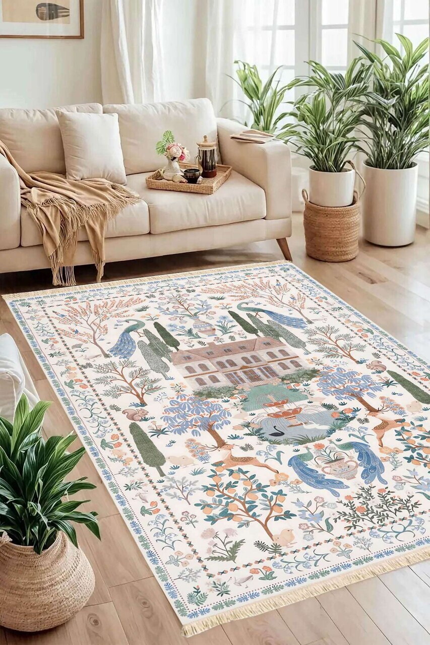 Covor, 145, 100x300 cm, Bumbac, Multicolor