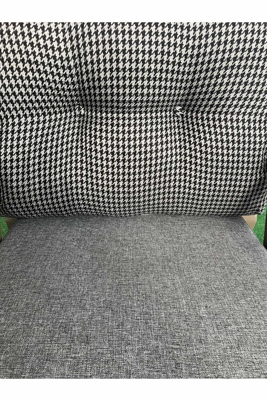 Set mobilier de gradina, Hanah Home, Nergiz 2+1+1, Metal, Negru / Alb / Auriu - view 5