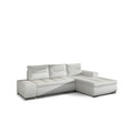 Coltar extensibil dreapta 4 locuri ELTAP, Ov29, Ottavio, 275x180x85 cm, lemn/poliester, alb