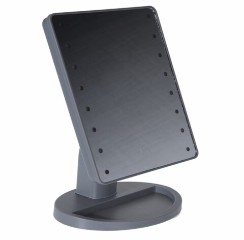 Oglinda cu 16 Led-uri, 27x17x12 cm, Grey