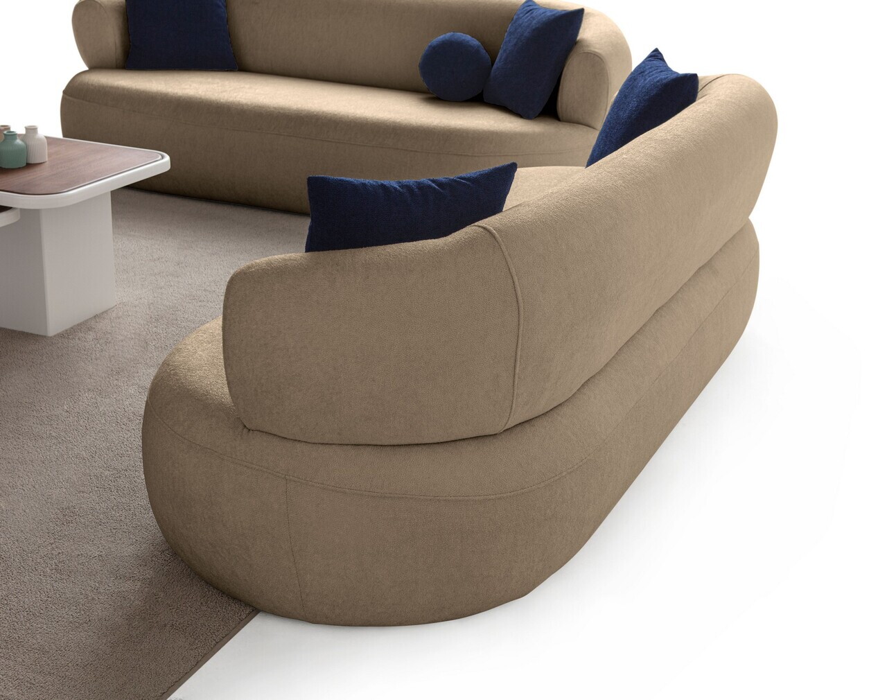 Canapea 3 locuri, Atelier del Sofa, 752EST1166, Bej — imaginea 6