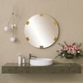 Oglinda decorativa, Neostill, Chakra Mirror, 100% CARTON DURO, Auriu