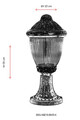 Lampa de exterior, Avonni, 685AVN1364, Plastic ABS, Maro