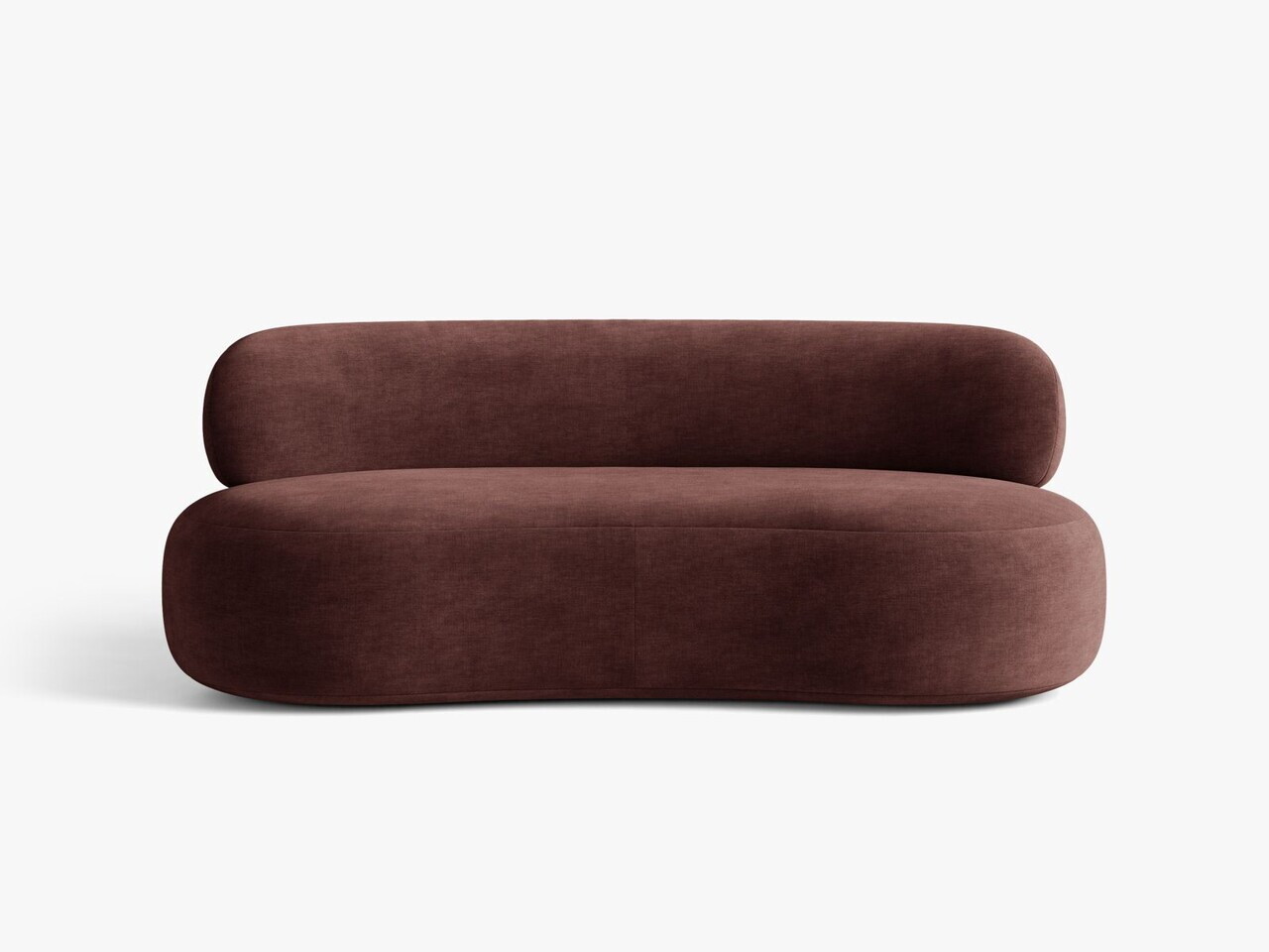Canapea 3 locuri, Aura, Micadoni Home, 186x101x75 cm, tesatura Chenille, maro cherrywood — imaginea 11