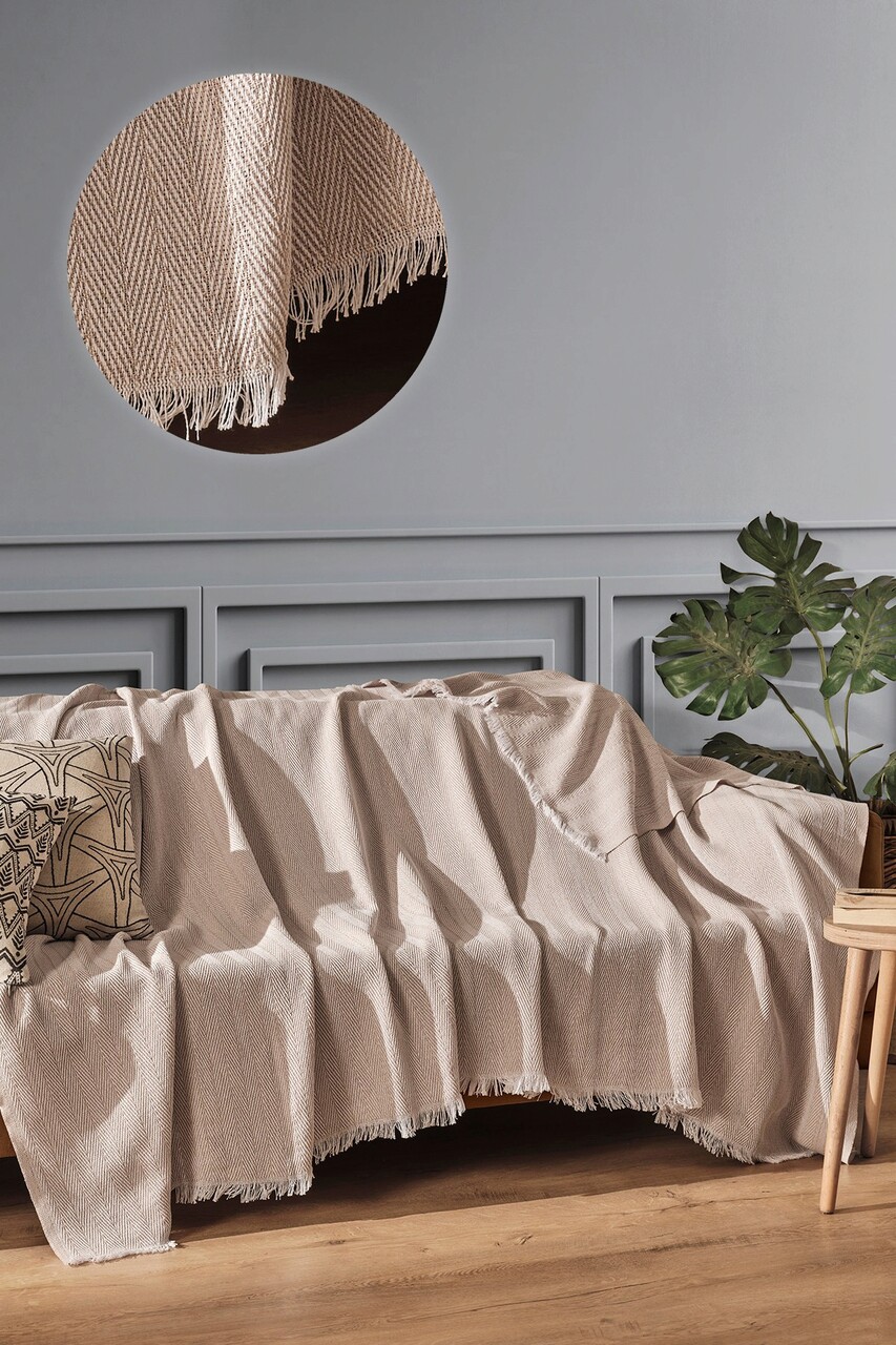 Cuvertura de pat L'essentiel Maison Milano Bej