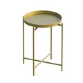 Masuta de cafea, Cerritos, Shb-007-A, 46x56x46 cm, Metal, Auriu