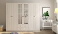 Dulap pentru haine, Rabi, Rb-018, 210x184x52 cm, Alb mat