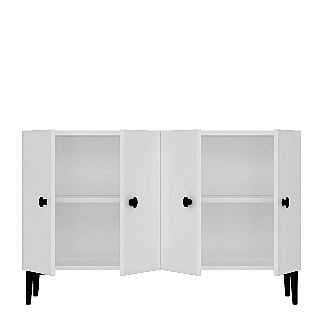 Consola, Hanah Home, Pella 120, 120x75x32 cm, Alb - view 7