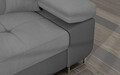 Coltar extensibil stanga 4 locuri ELTAP, Armd-54, Armando, 289x203x85 cm, lemn/poliester, gri deschis/gri