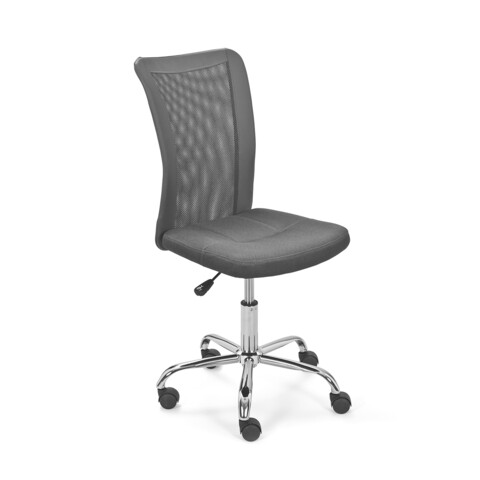 Scaun de birou pentru copii Bonnie, Inter Link, 43x42x88-98 cm, rotativ, metal/poliuretan, gri