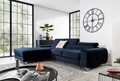 Coltar extensibil stanga 3 locuri ELTAP, LT-79MO, Grayson, 278x205x92 cm, lemn/poliester, albastru inchis