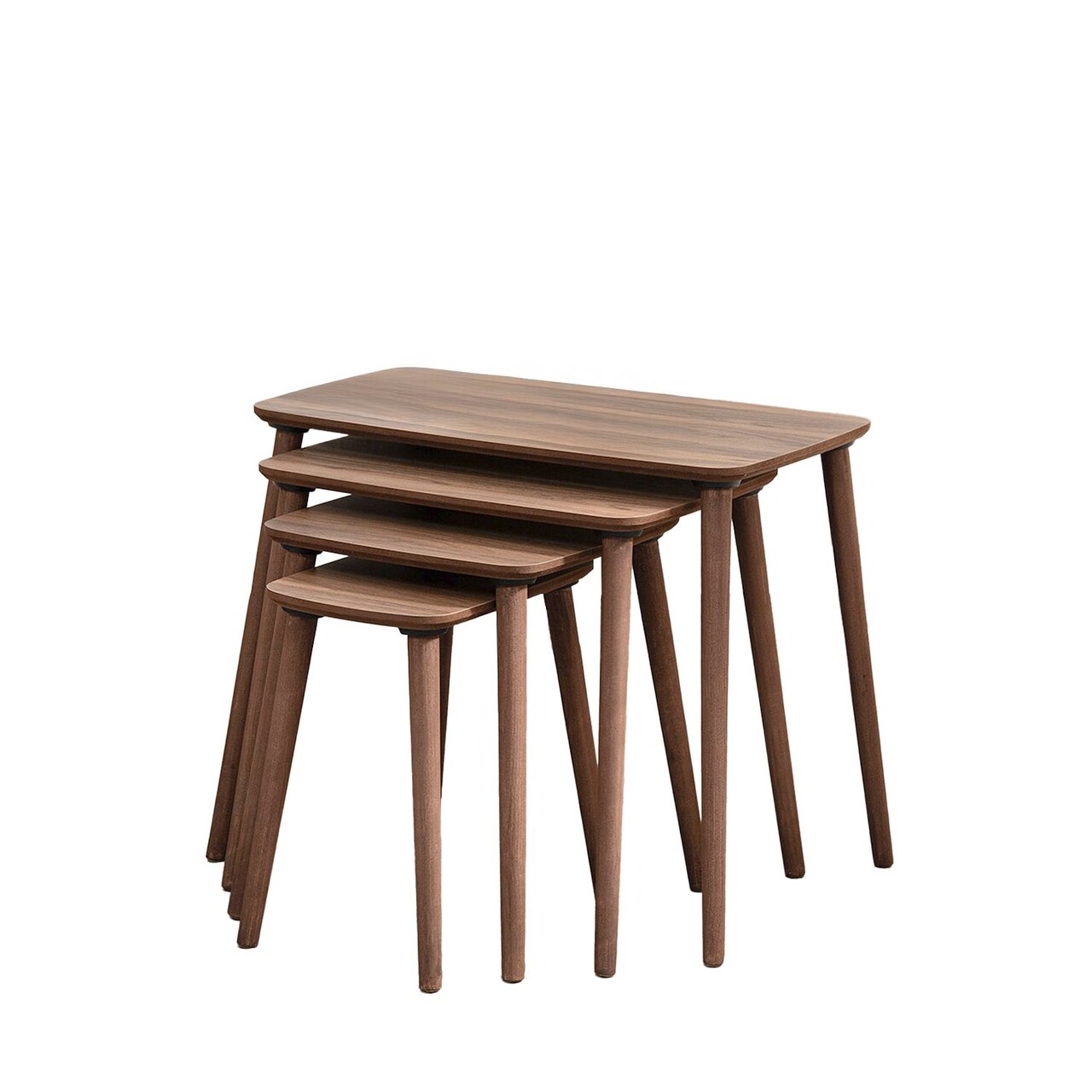 Set masute Nesting 4 piese, Hanah Home, Luci, Maro - imagine 5