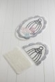 Set 3 covorase de baie, Chilai, Sweet Bird - Grey