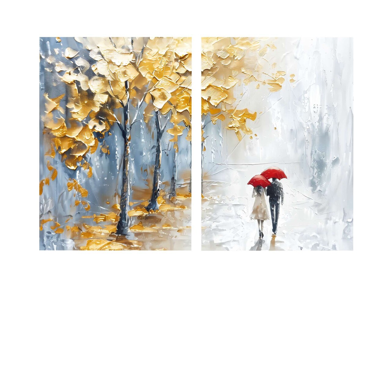 Set 2 tablouri decorative, DEV6, Lemn, Multicolor - view 2