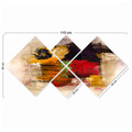 Set 4 tablouri decorative, 4MDF57105609, MDF, Imprimat UV, Multicolor