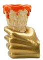 Figurina /sculptura decorativa Glaze Flower Cone, Mauro Ferretti, 18x16x26 cm, polirasina, multicolor