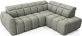 Coltar extensibil dreapta 4 locuri ELTAP, RT-100XIL, Falconn, 258x208x107 cm, lemn/poliester, verde