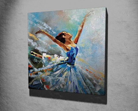 Tablou decorativ, kc268, canvas, lemn, multicolor