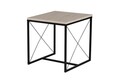 Set masuta de cafea, Kalune Design, Defne, Travertin / Negru