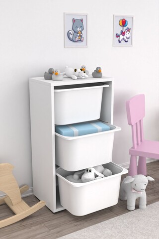 Dulap multifunctional, Estella, Bronz 3D, Alb