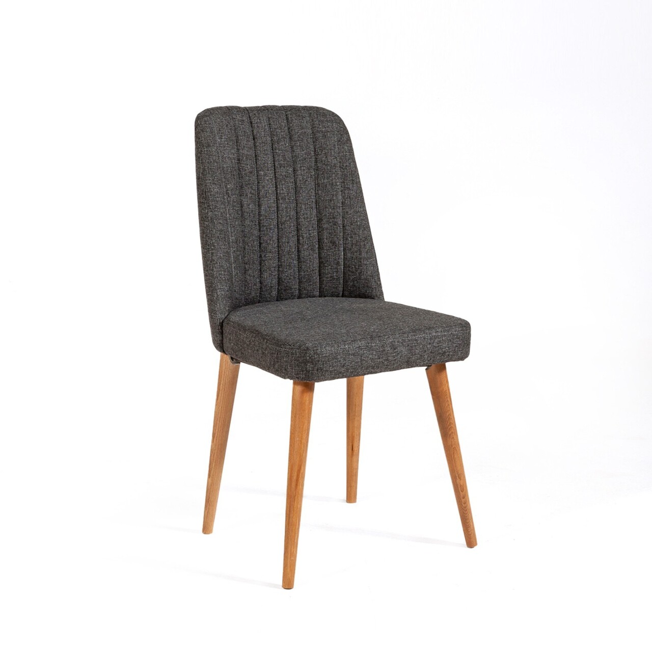 Scaun, Hanah Home, Vina Sandalye Anthracite, Atlantic, 47x89x46 cm, Pin Atlantic / Antracit - imagine 4
