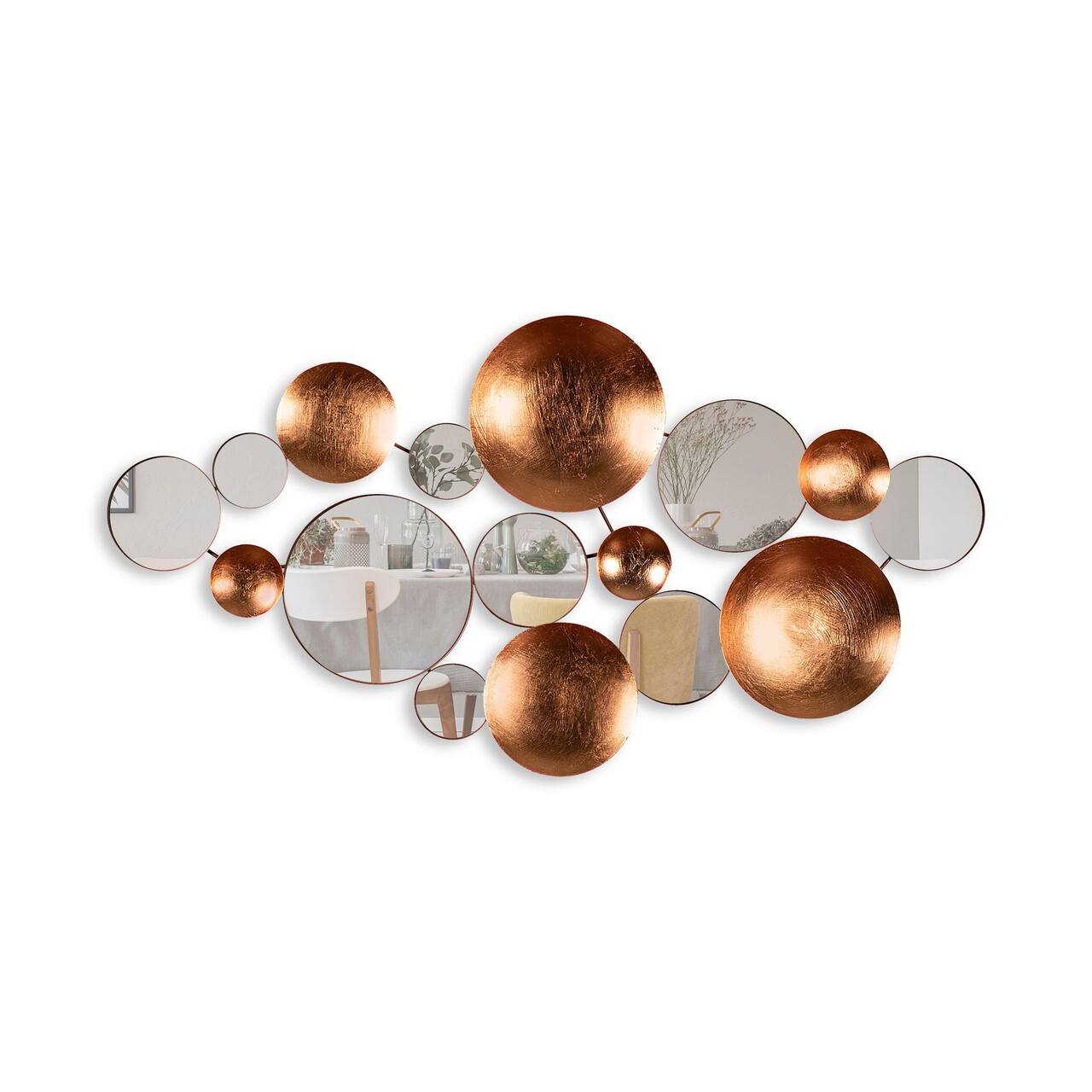 Decoratiune de perete, Infinity, Lățime: 116 cm Înălțime: 60 cm Adâncime: 4 cm, Multicolor - imagine 6