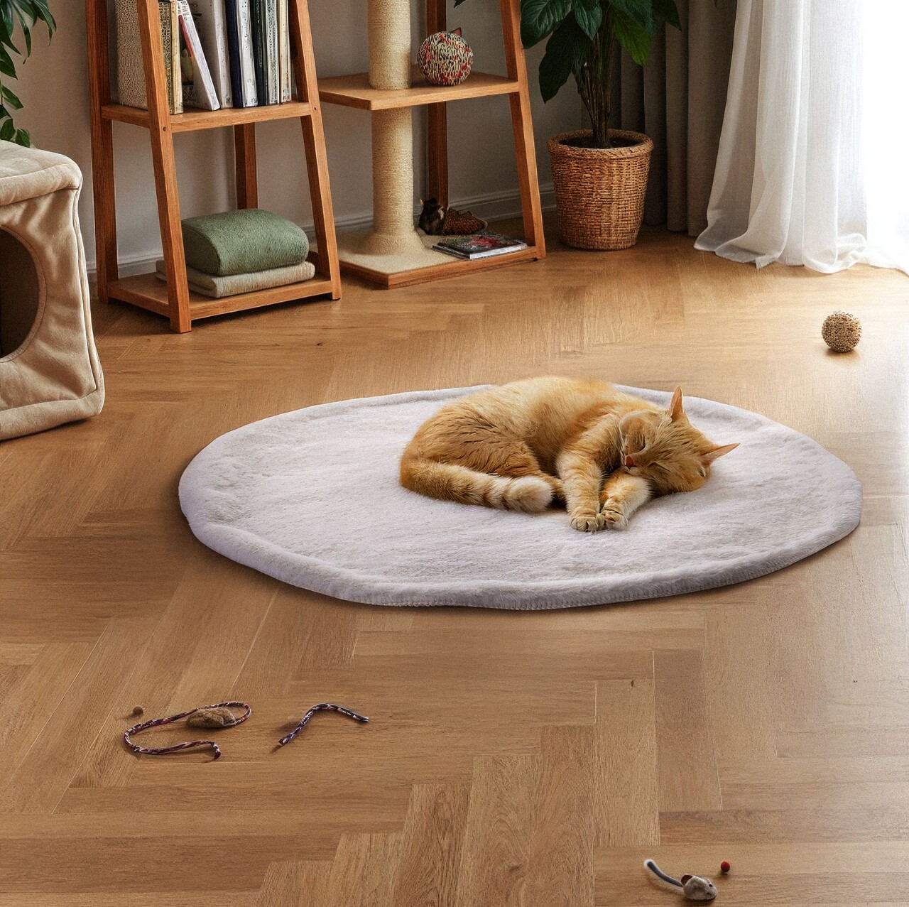 Pătură pentru pisici, Paws &amp; Whiskers, Cat, Alb