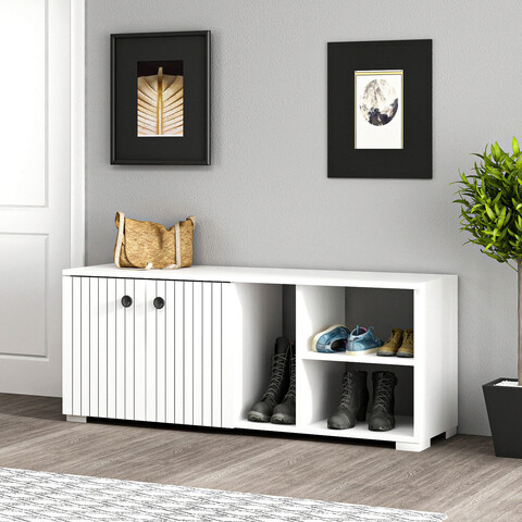 Pantofar, olivia, sarandon, 120x51.6x31.4 cm, pal, alb