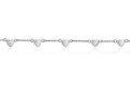 Bratara, Emily Westwood, Silver Multi Heart, inox, argintiu