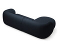 Coltar stanga 3 locuri, Kate, Micadoni, 285x176x76 cm, tesatura boucle, albastru inchis