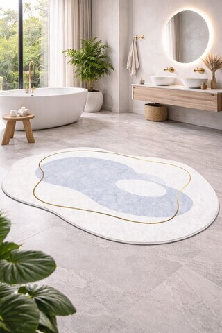 Covor, CLR-0000478-013, 180x280 cm, Poliester, Albastru
