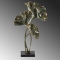 Decoratiune, Three Leaf, 30x12x48 cm, Poliester, Multicolor