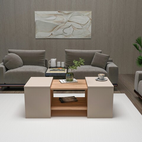 Set masuta de cafea, Arnetti, Sartos, Pin Atlantic / Bej