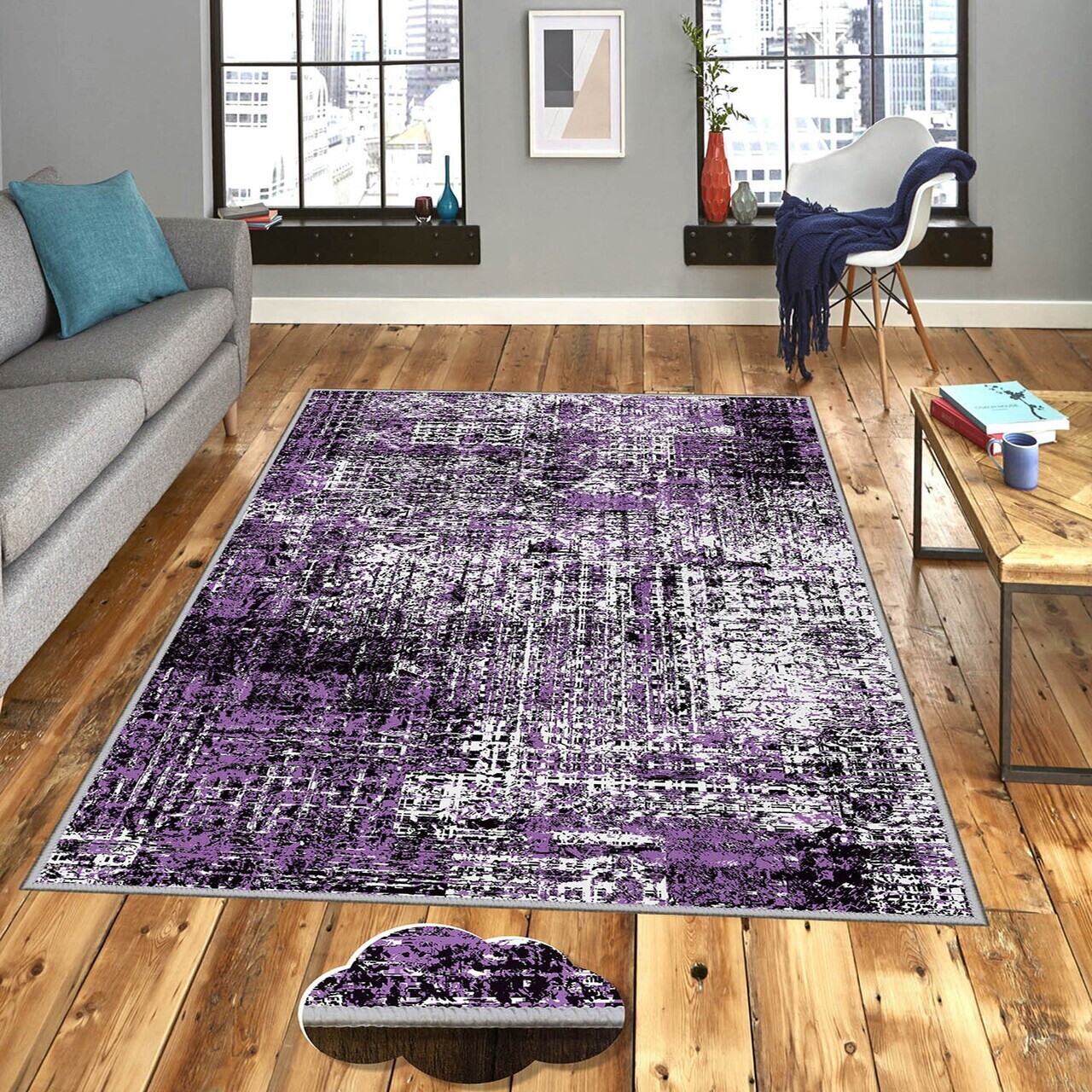 Covor Exfab285 140x220 cm Poliester Multicolor