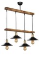 Lustra, Luin, 534LUN3415, Lemn, Maro / Negru