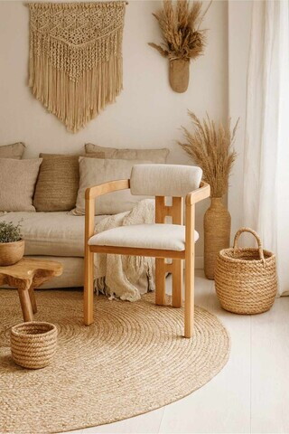 Scaun, Hanah Home, Scandinavian, 57x71x47 cm, FAG LAMINAT, Natural